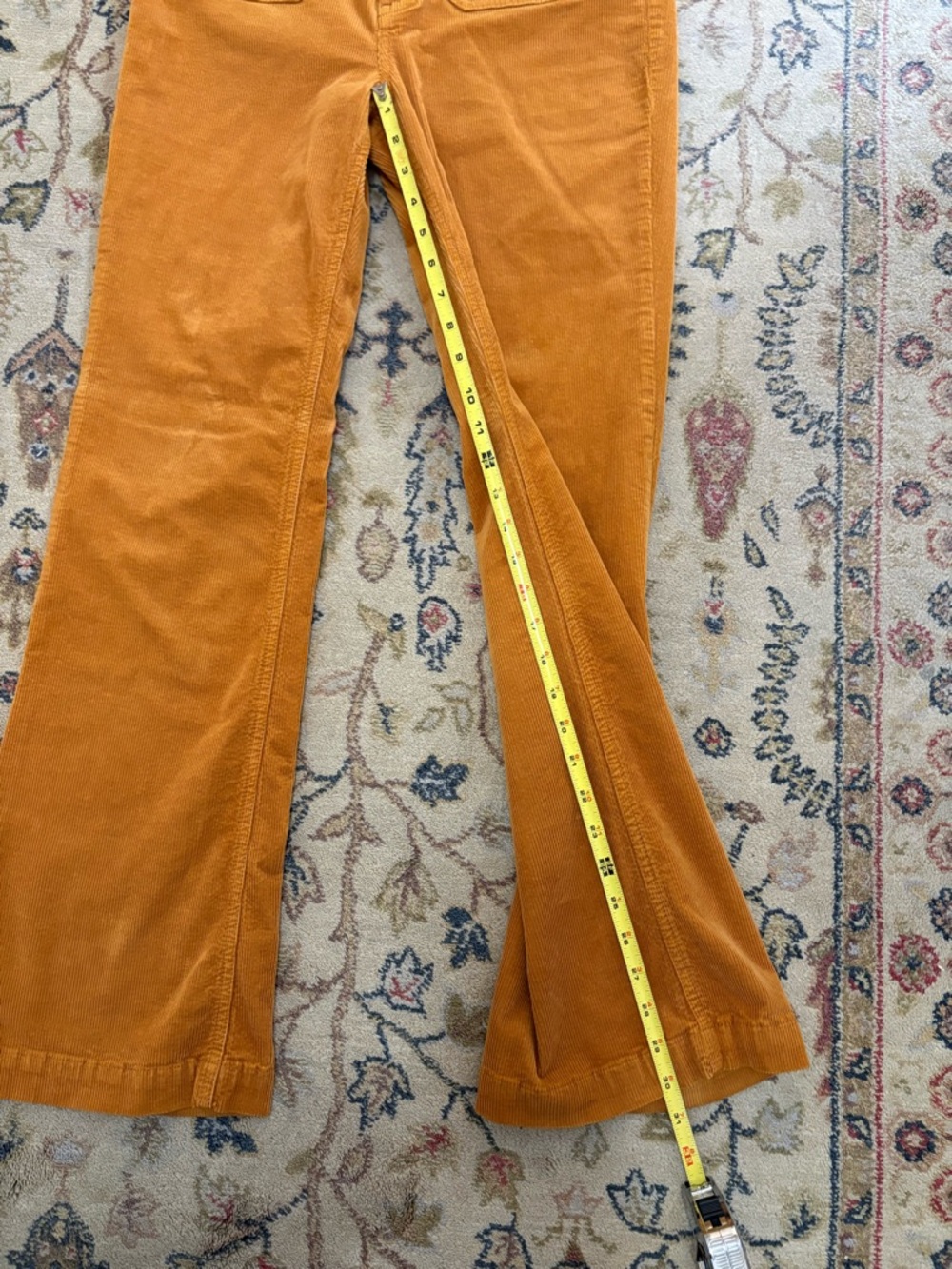 Anthropologie Pilcro Corduroy Pants in Mustard Gold - Picture 7 of 7